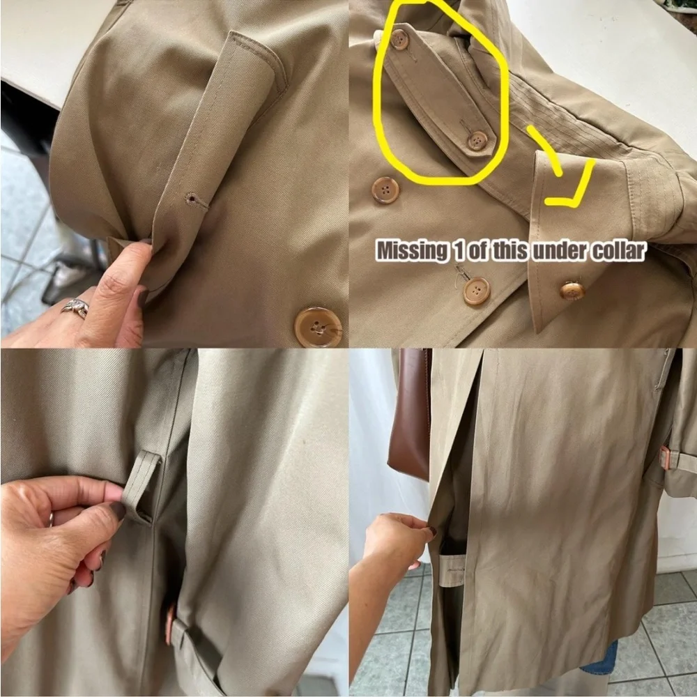 Vintage 1970s Forecaster of Boston Trench Coat size 13/14. - Picture 11 of 16